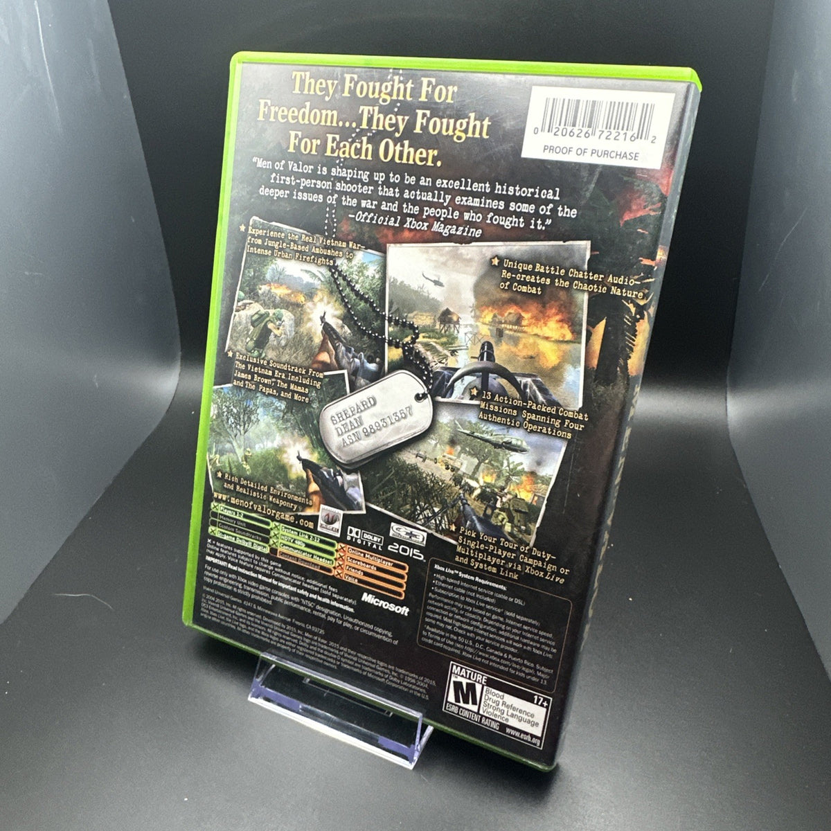 Men of Valor (Microsoft Xbox, 2004)