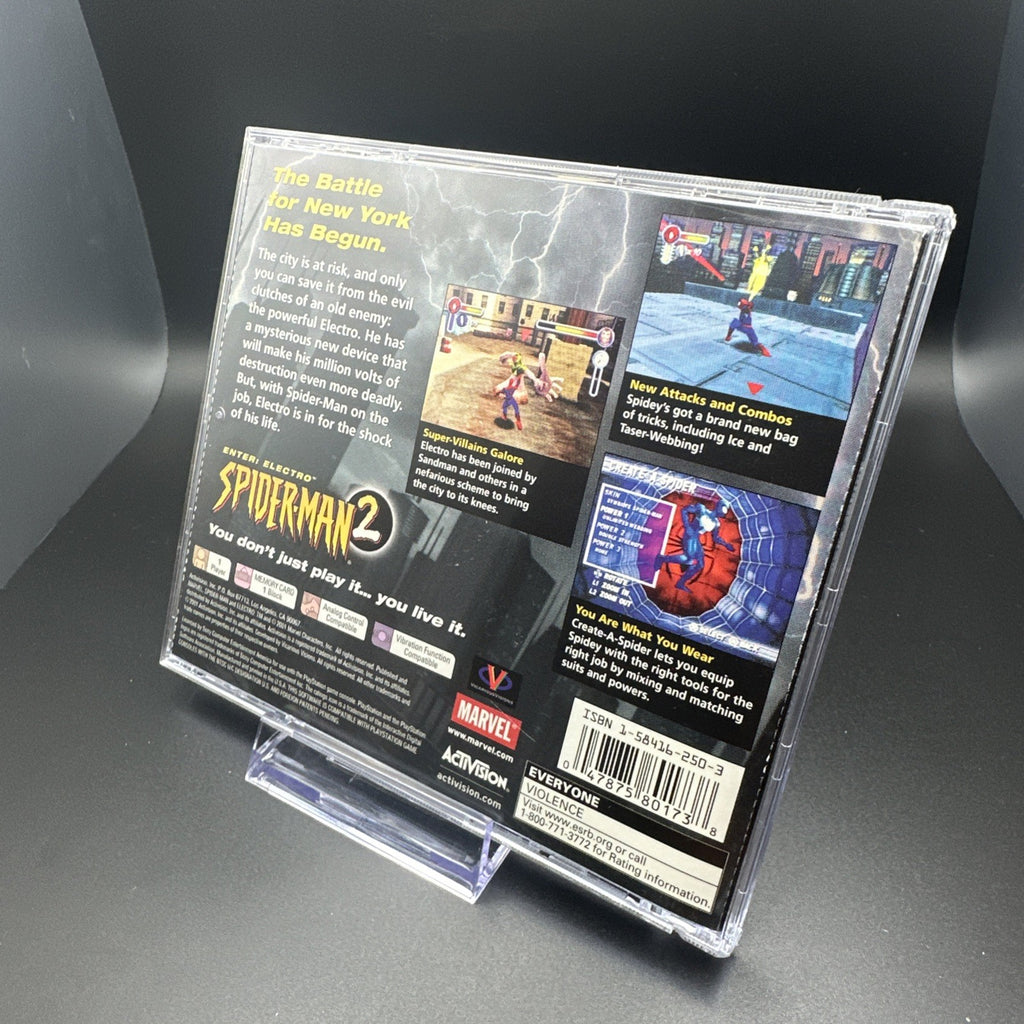 Spider-Man 2 -- Enter: Electro (Sony PlayStation 1, 2001)