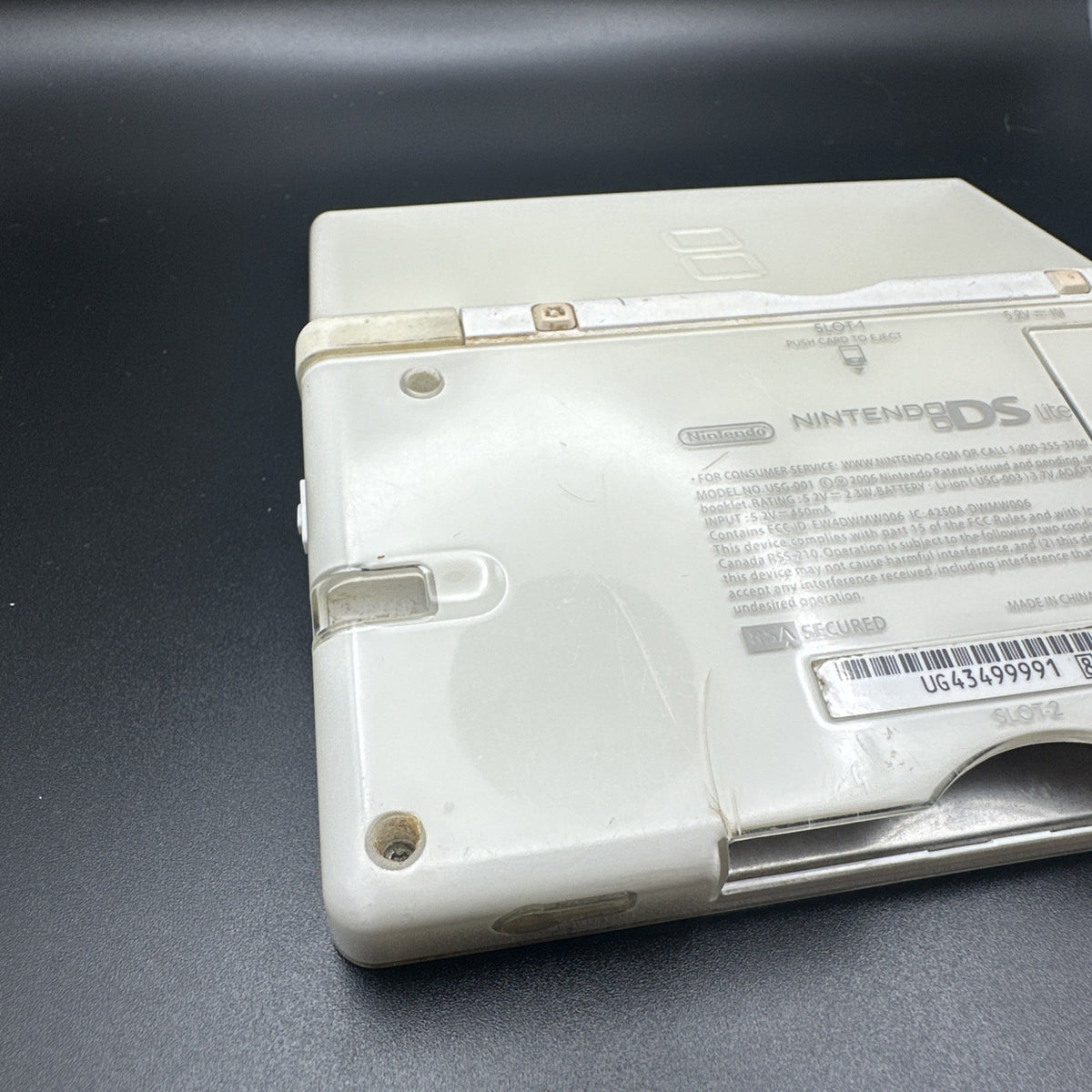 DEFECTIVE- Nintendo DS Lite Handheld System - White