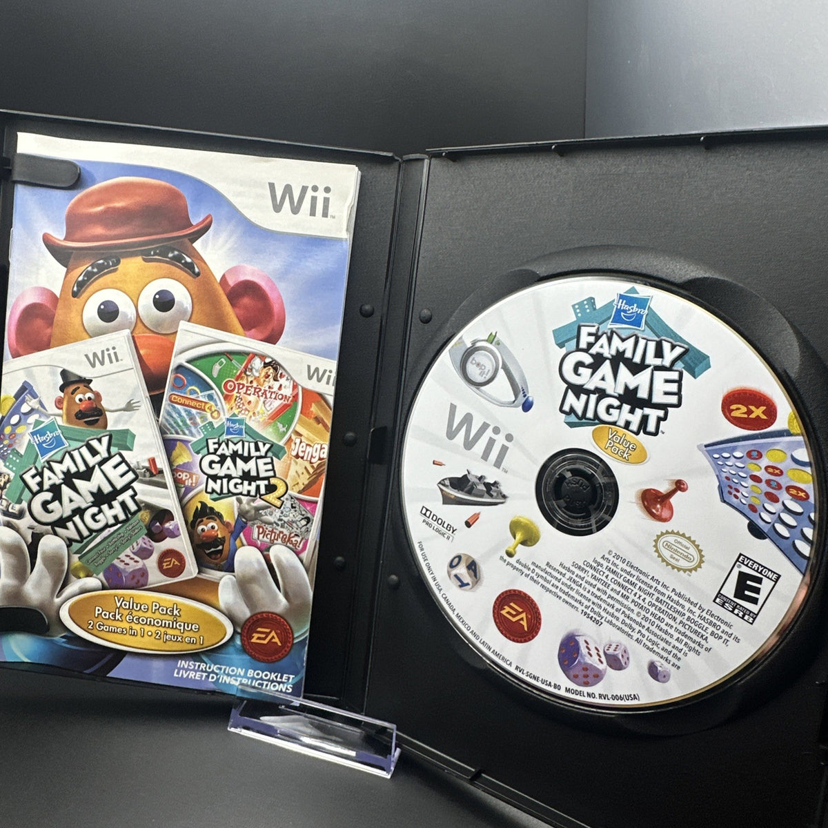 Hasbro Family Game Night Value Pack (Nintendo Wii, 2010)