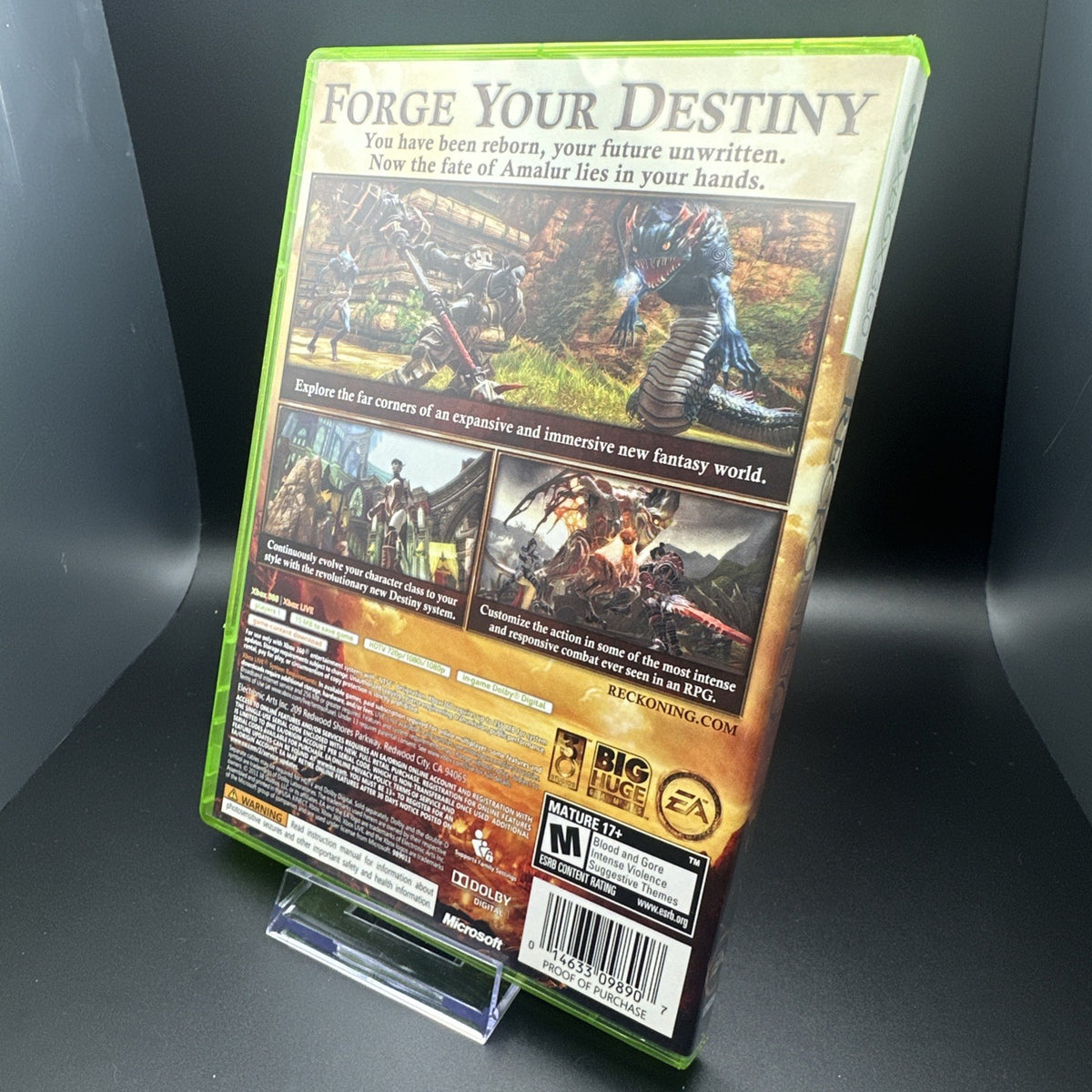 Kingdoms of Amalur: Reckoning (Microsoft Xbox 360, 2012)