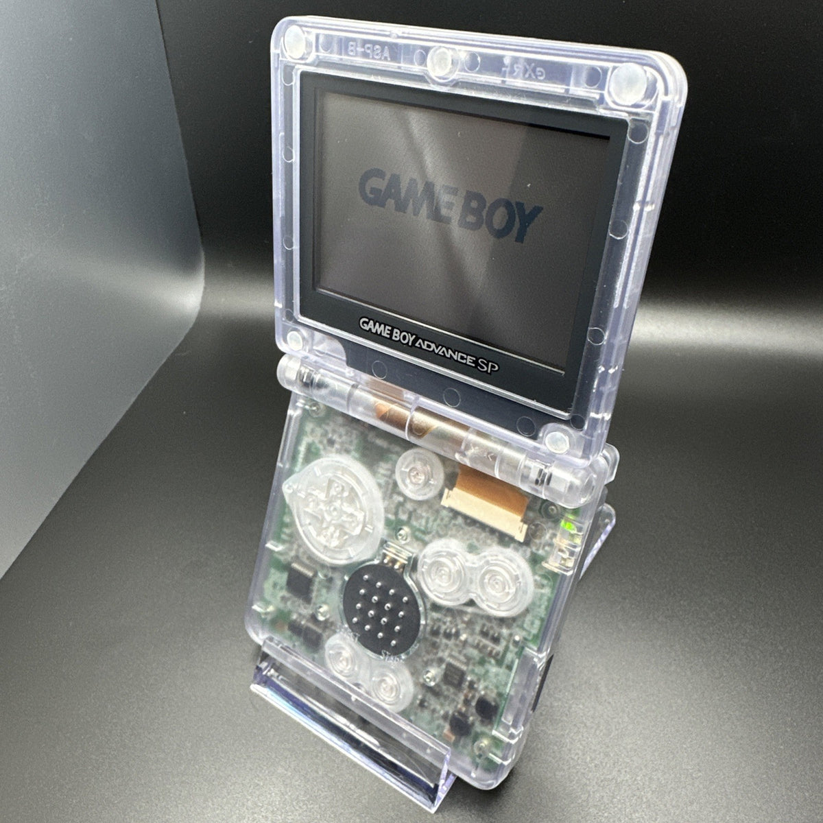Nintendo Game Boy Advance SP 001 Handheld System - CLEAR TRANSPARENT