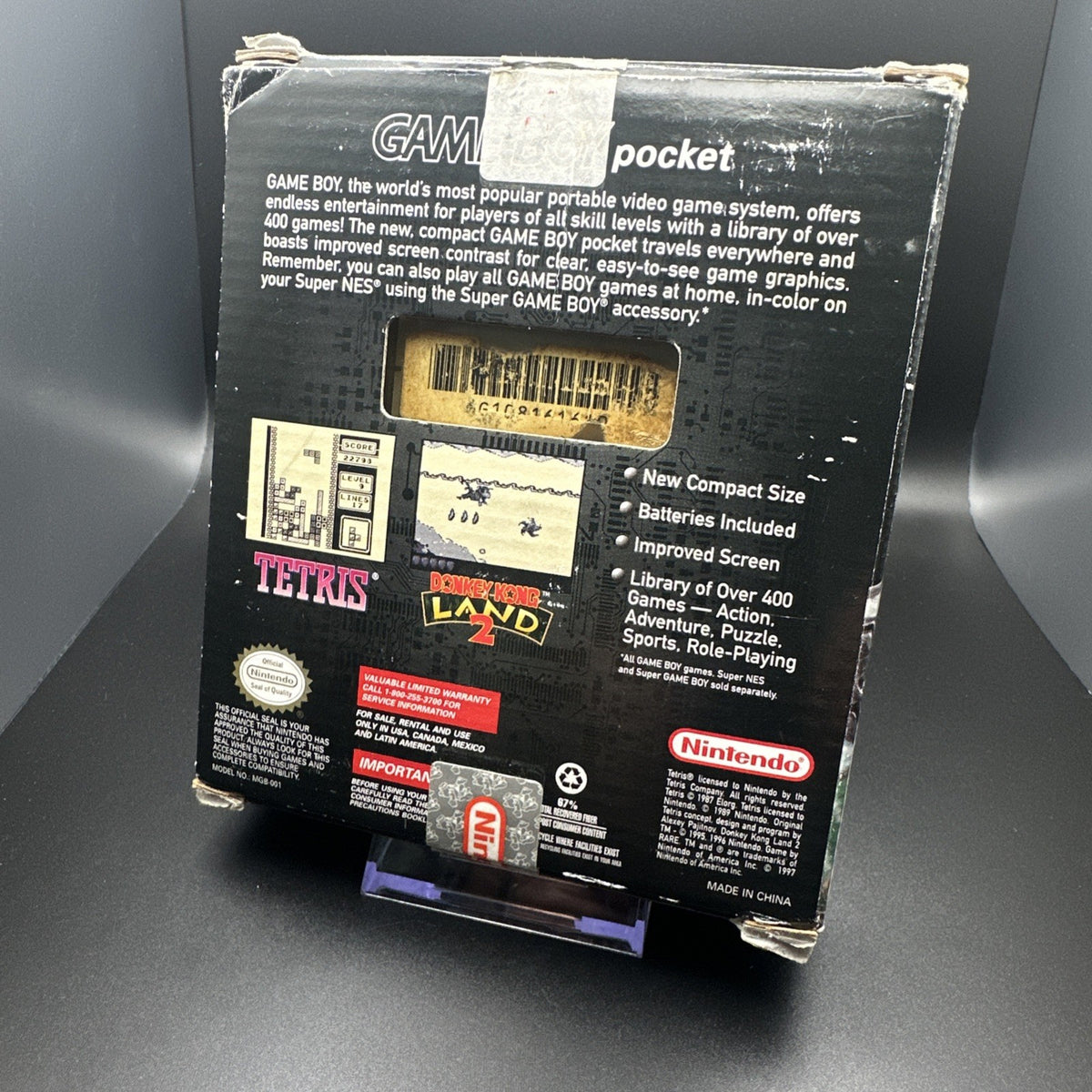 GAMEBOY POCKET CIB - NINTENDO (CLEAR SHELL)
