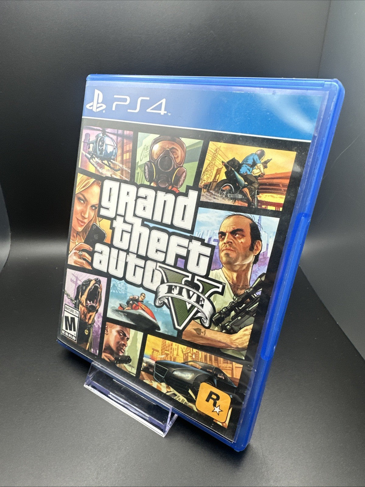 Grand Theft Auto V (Sony PlayStation 4, 2014) WITH MAP
