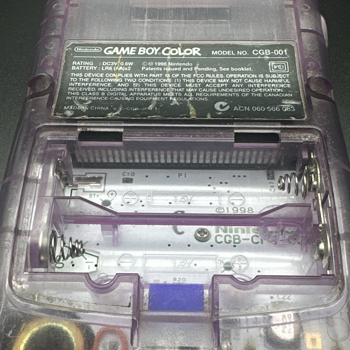 Nintendo Game Boy Color Handheld System - Atomic Purple