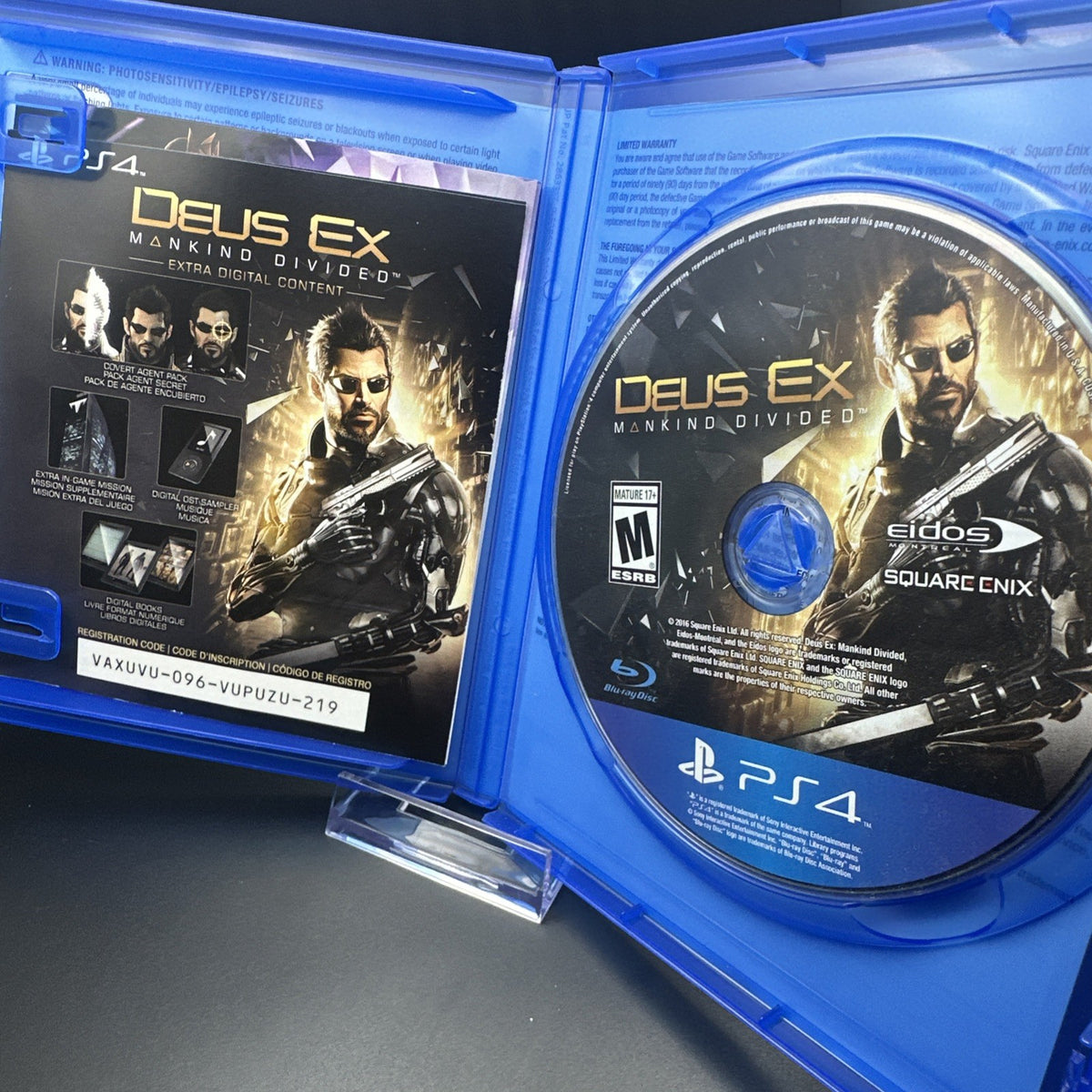 Deus Ex: Mankind Divided -- Day One Edition (Sony PlayStation 4, 2016)