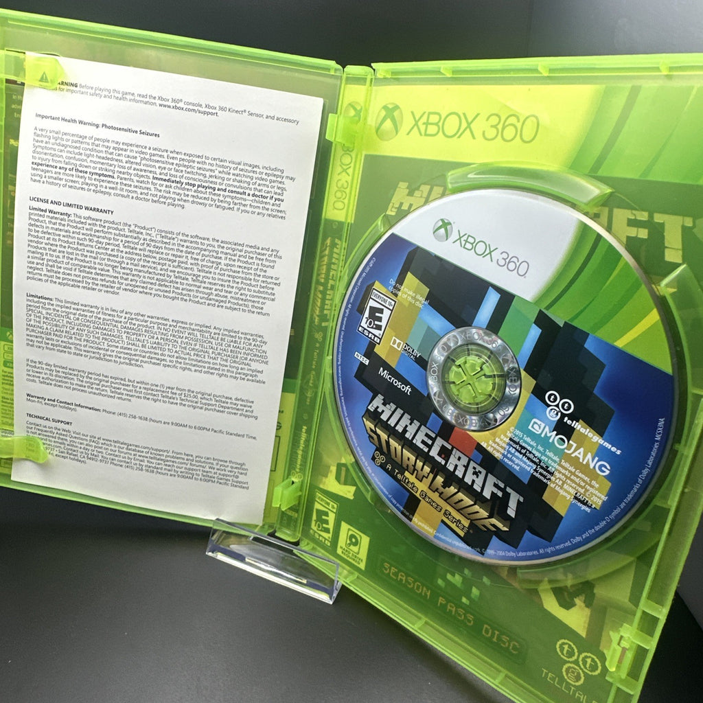 Minecraft: Story Mode - Season Pass Disc (Xbox 360, 2015)