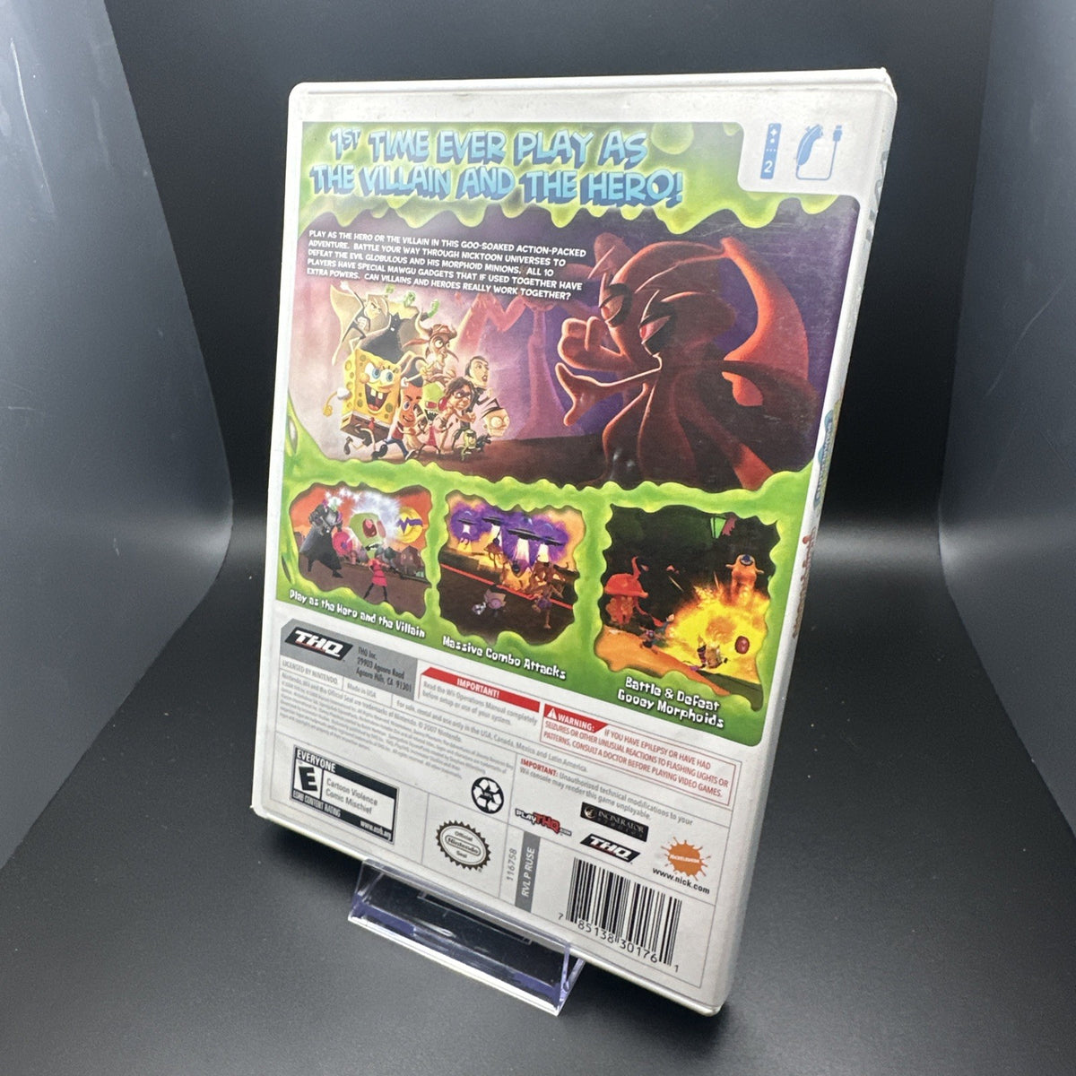 SpongeBob SquarePants Featuring Nicktoons: Globs of Doom (Nintendo Wii, 2008)