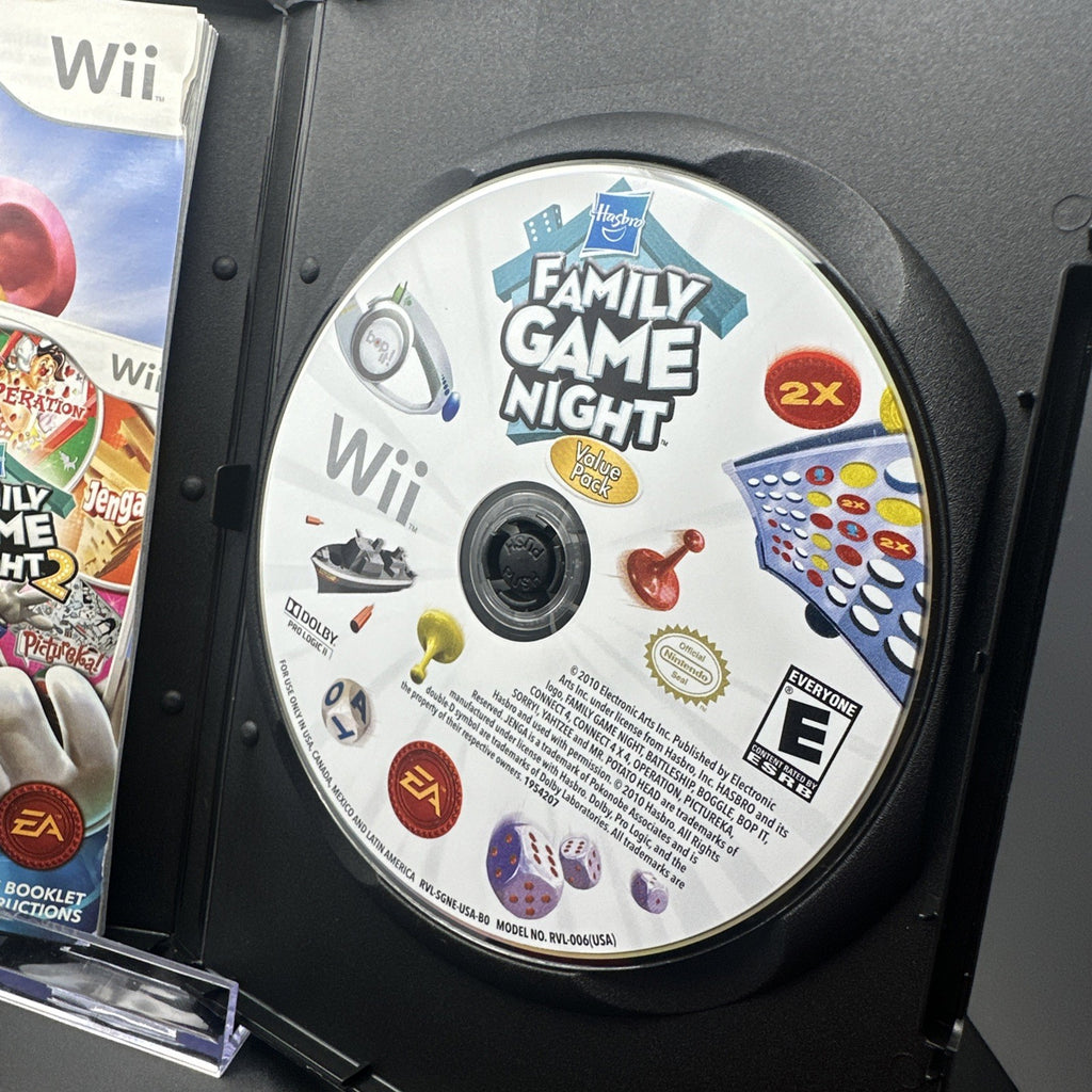 Hasbro Family Game Night Value Pack (Nintendo Wii, 2010)