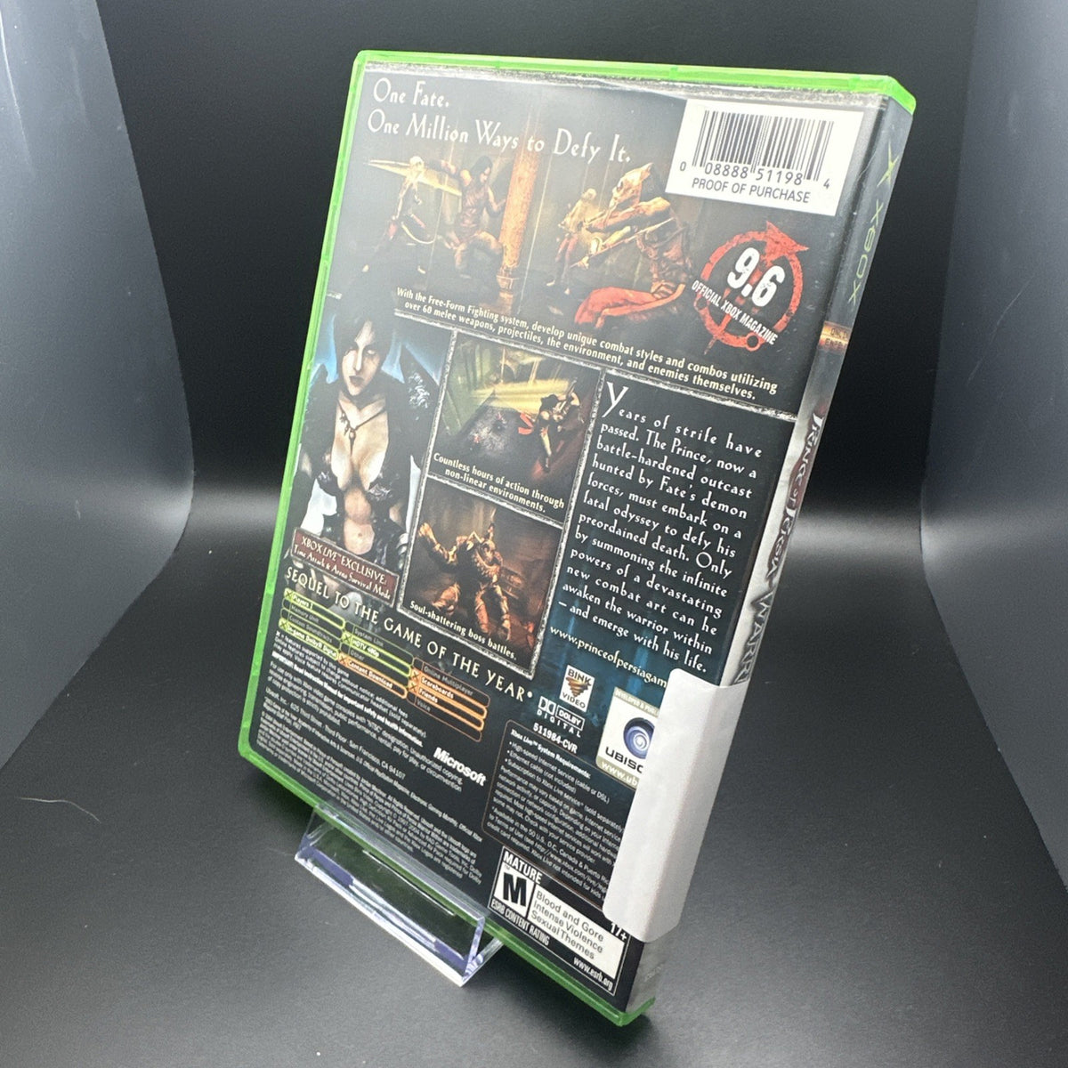 Prince of Persia: Warrior Within (Microsoft Xbox, 2004)