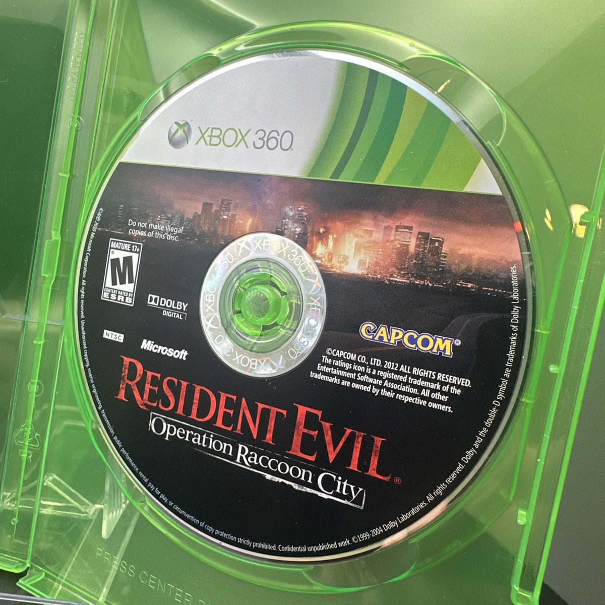 Resident Evil: Operation Raccoon City (Microsoft Xbox 360, 2012)
