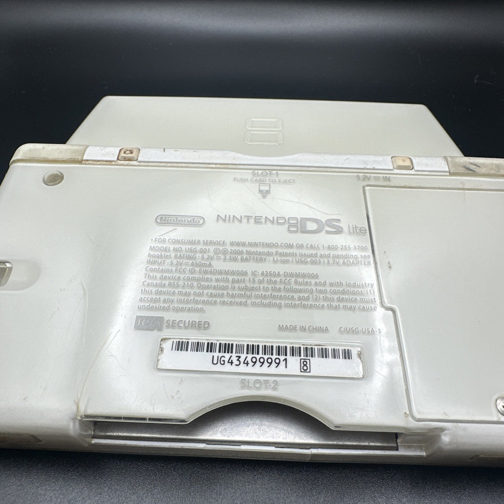 DEFECTIVE- Nintendo DS Lite Handheld System - White