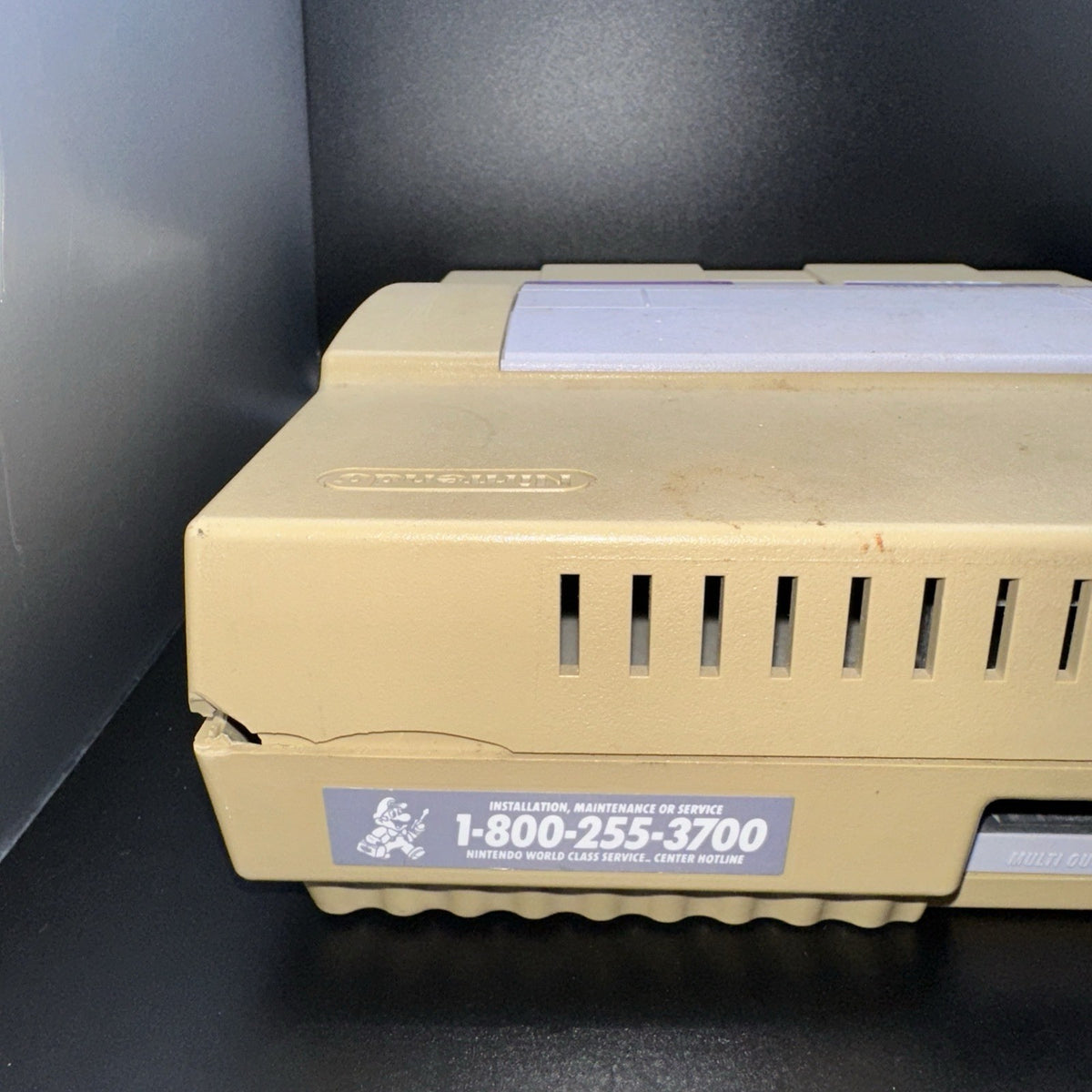 DEFECTIVE - Nintendo SNES Home Console - Gray