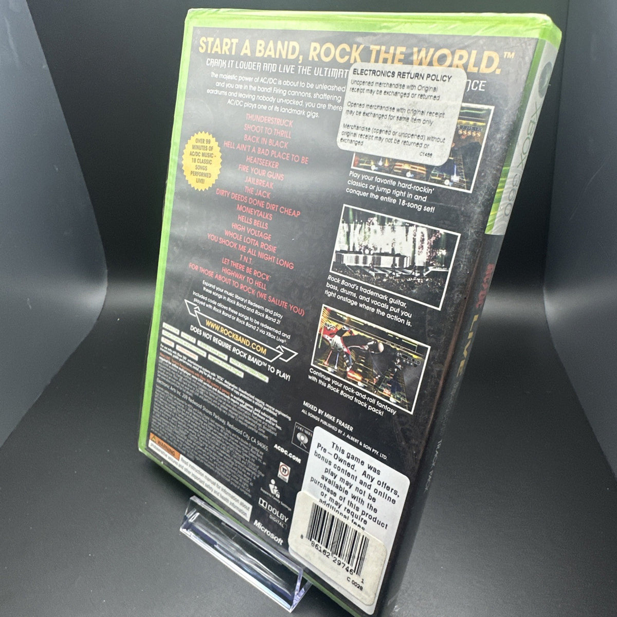 AC/DC Live: Rock Band Track Pack (Microsoft Xbox 360, 2008)