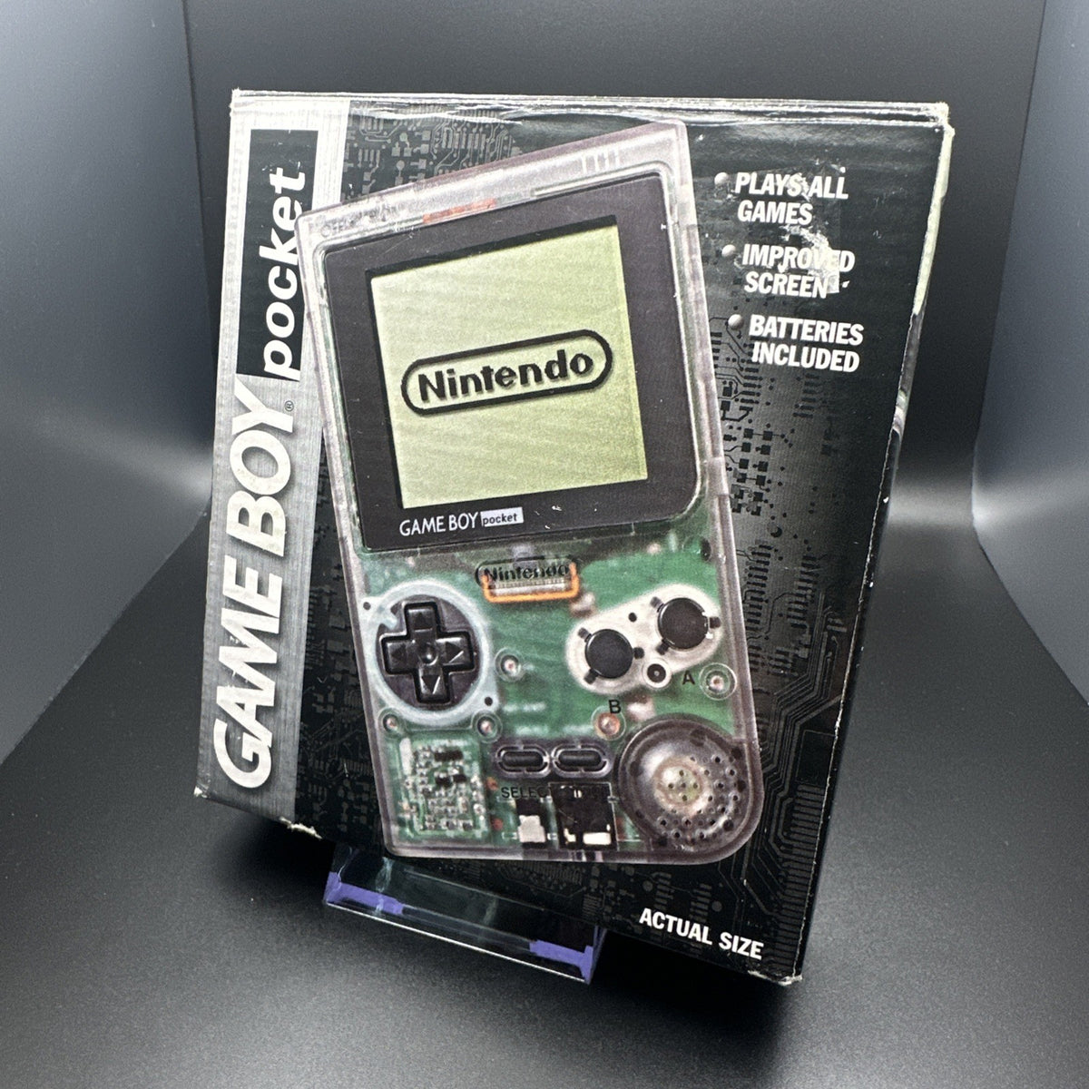 GAMEBOY POCKET CIB - NINTENDO (CLEAR SHELL)