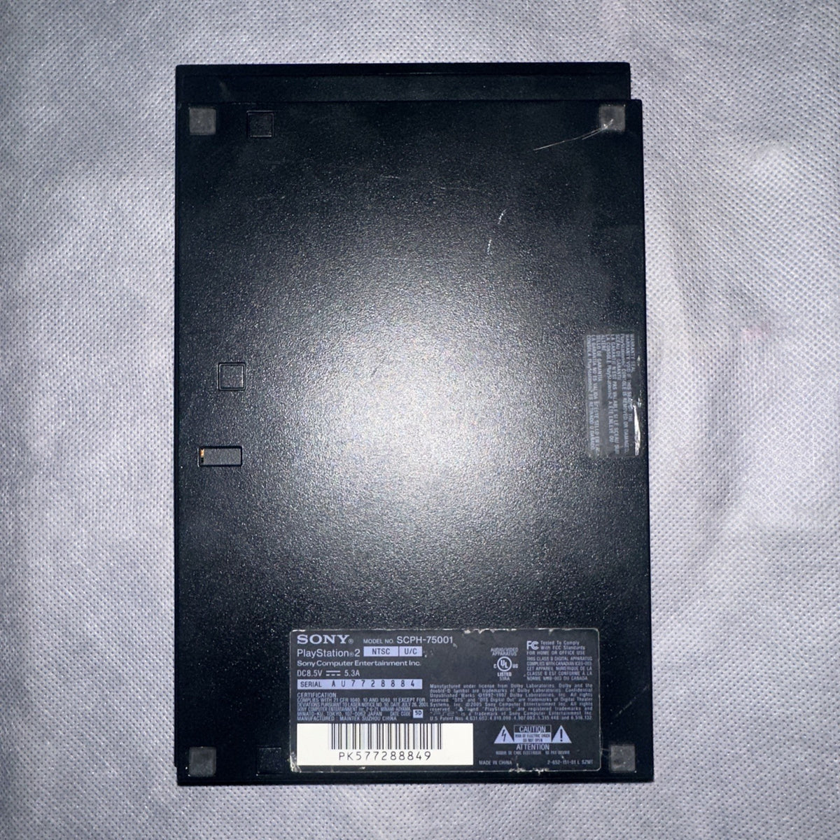 DEFECTIVE - Sony PlayStation 2 Slim Console - Black