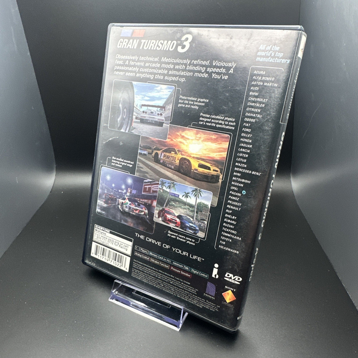 Gran Turismo 3 A-spec Video Game (Sony PlayStation 2, 2006)