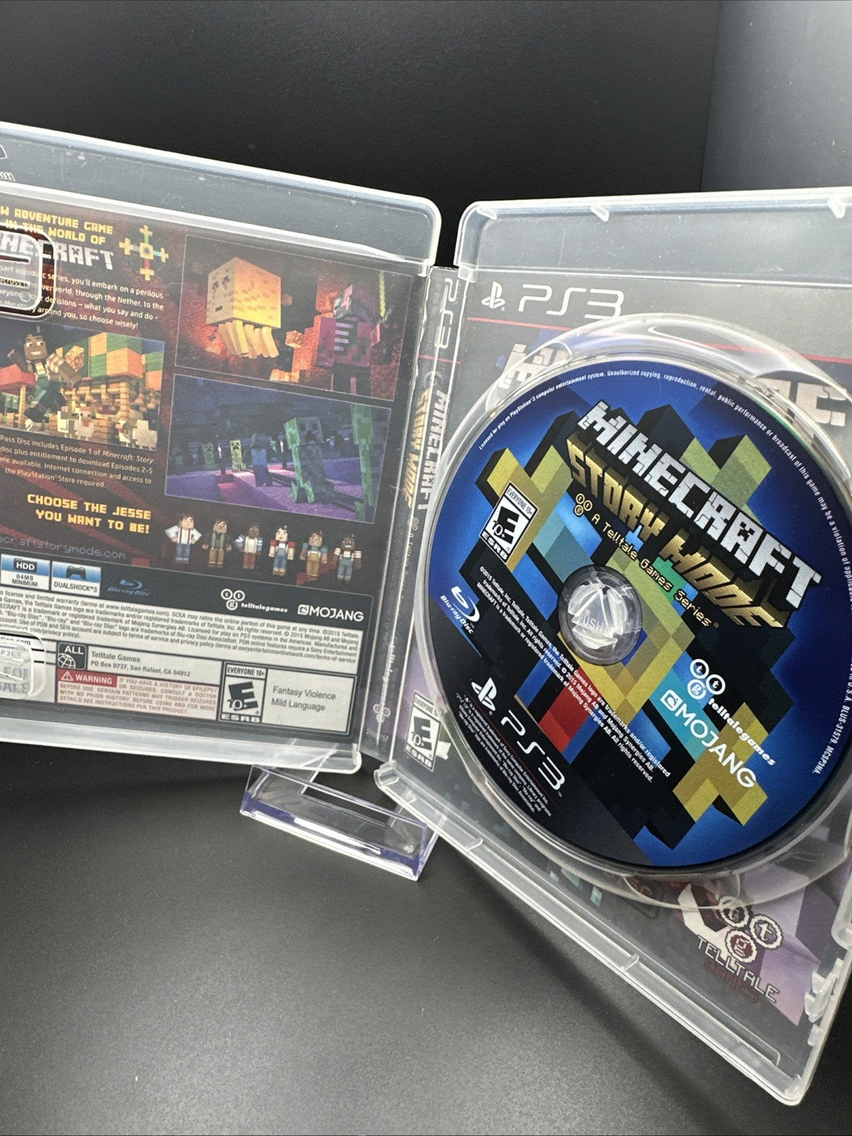 Minecraft: Story Mode -- Season Pass Disc (Sony PlayStation 3, 2015)
