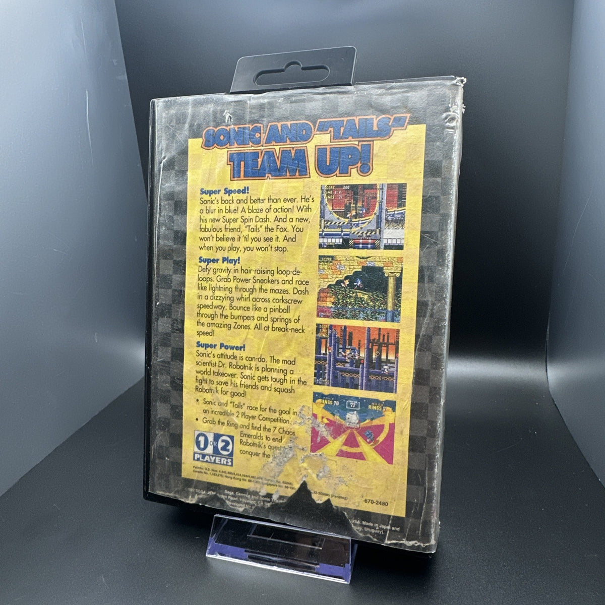 Sonic the Hedgehog 2 - NOT FOR RESALE TAGGED (SEGA Genesis, 1992)