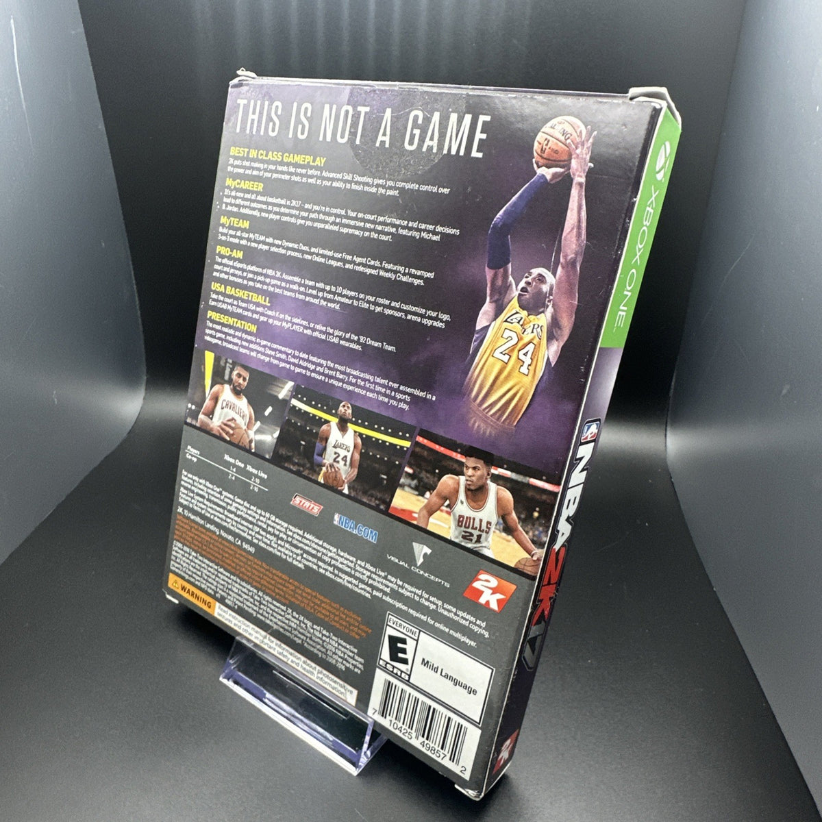 NBA 2K17 - KOBE BRYANT LIMITED EDITION - XBOX ONE - CIB MINT