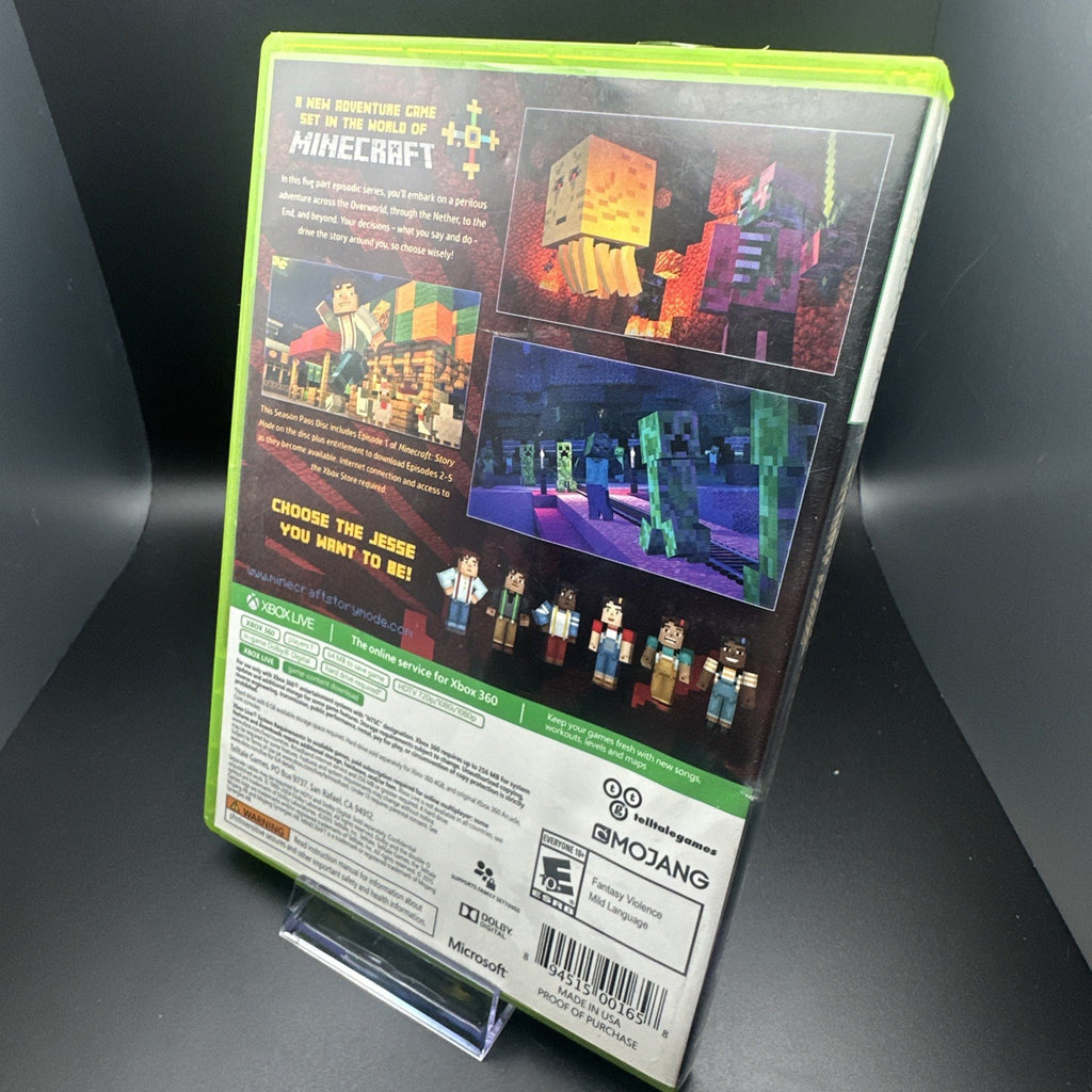 Minecraft: Story Mode - Season Pass Disc (Xbox 360, 2015)