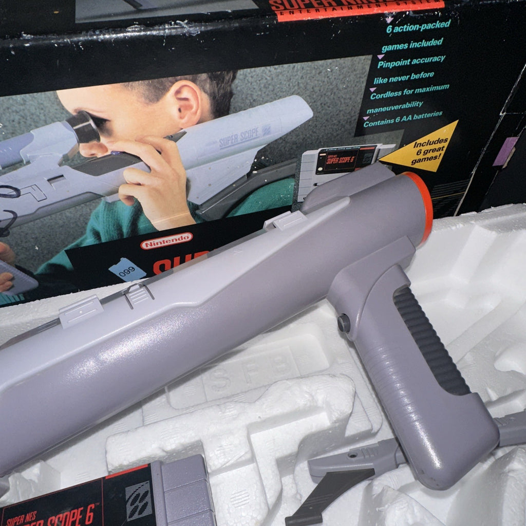 Super Nintendo SNES Super Scope 6 Complete
