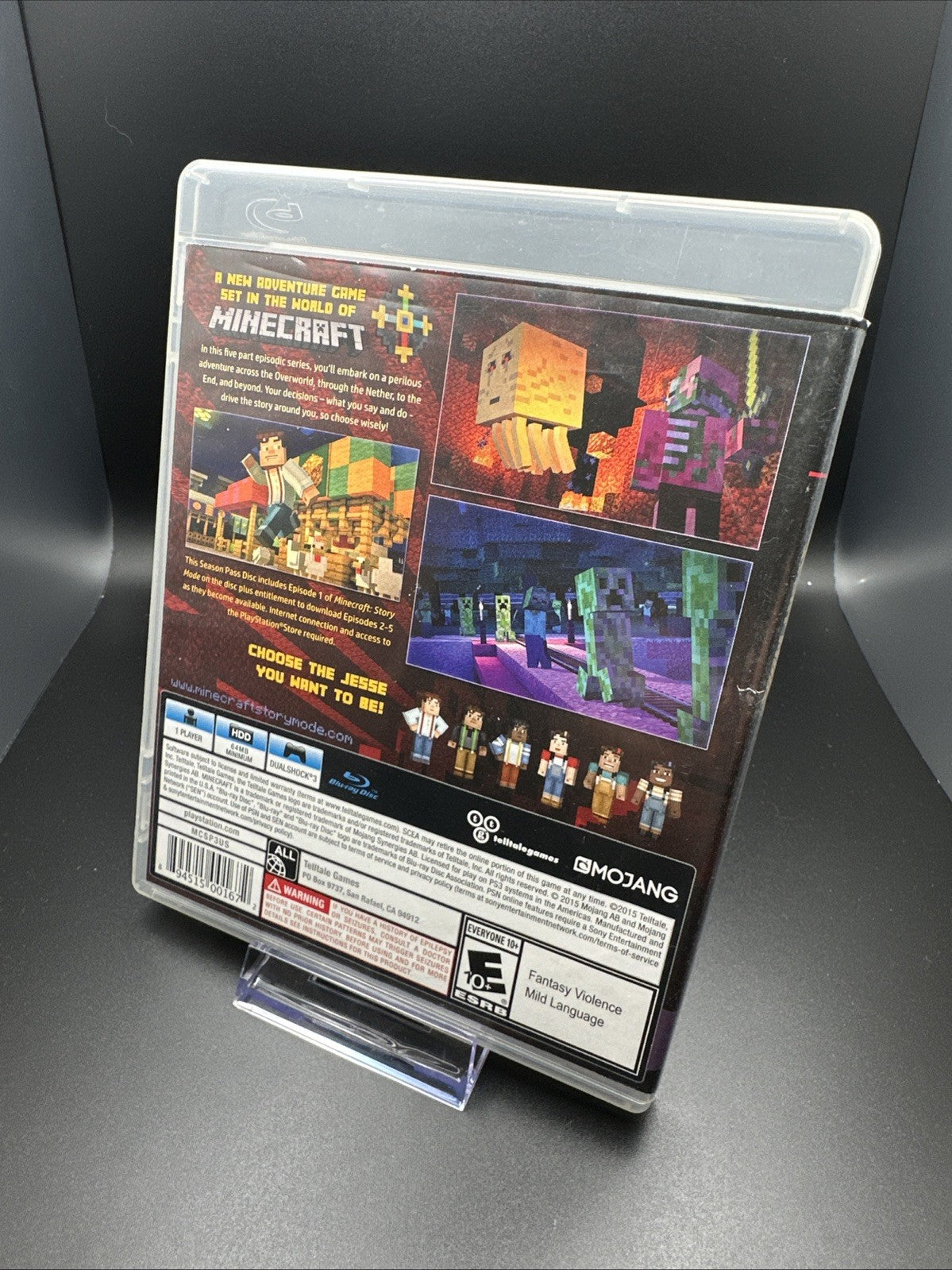Minecraft: Story Mode -- Season Pass Disc (Sony PlayStation 3, 2015)