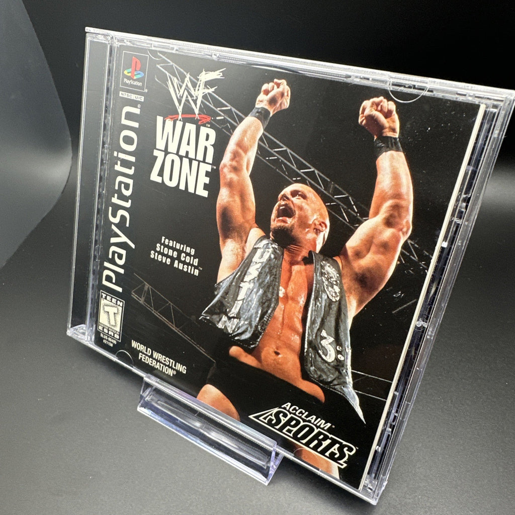 WWF Warzone - (Sony Playstation 1, PS1, 1998) Complete w/ Manual Tested