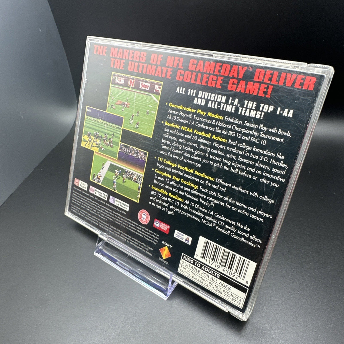 NCAA Football GameBreaker (Sony PlayStation 1, 1996)