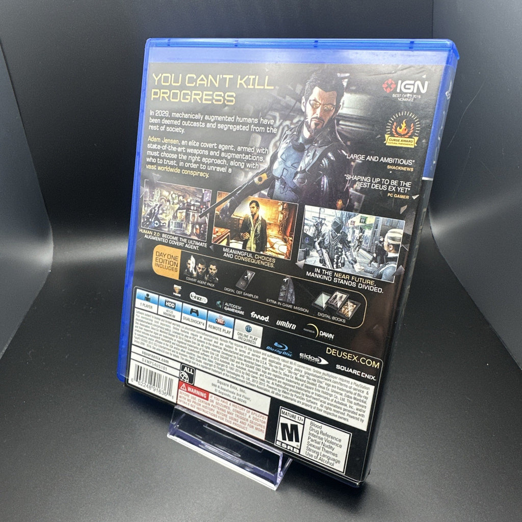Deus Ex: Mankind Divided -- Day One Edition (Sony PlayStation 4, 2016)