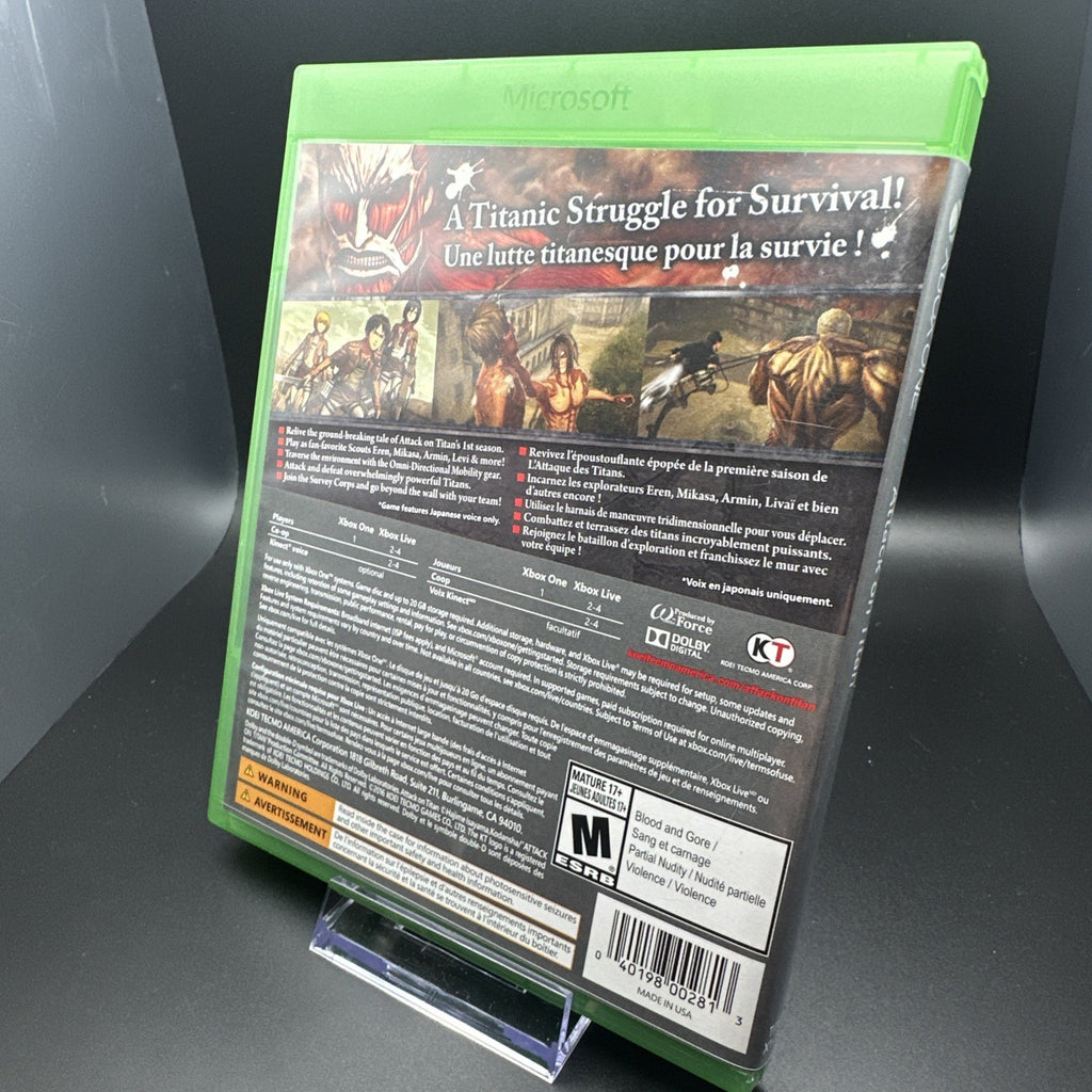 Attack on Titan (Microsoft Xbox One, 2016)