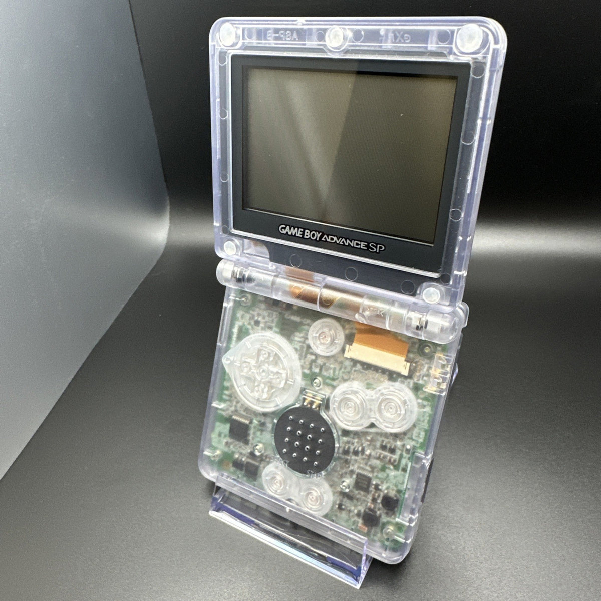 Nintendo Game Boy Advance SP 001 Handheld System - CLEAR TRANSPARENT