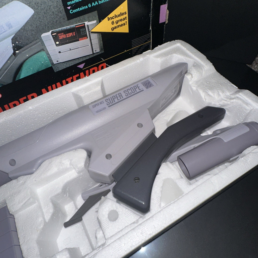 Super Nintendo SNES Super Scope 6 Complete